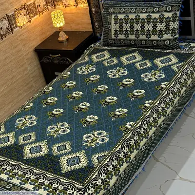 2 Pcs Multani Gultex Printed Single Bedsheet
