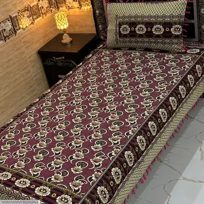2 Pcs Multani Gultex Printed Single Bedsheet