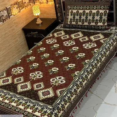 2 Pcs Multani Gultex Printed Single Bedsheet
