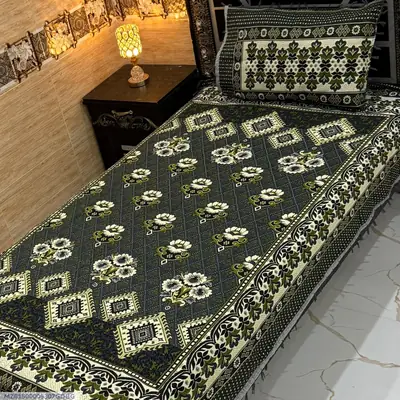 2 Pcs Multani Gultex Printed Single Bedsheet