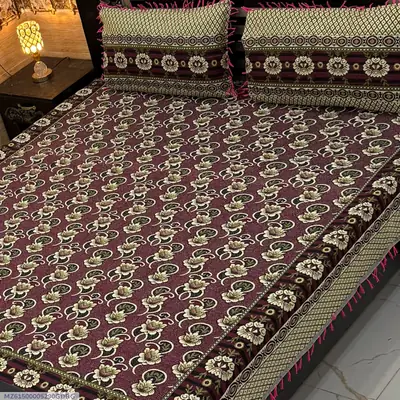 3 Pcs Multani Gultex Printed Double Bedsheet