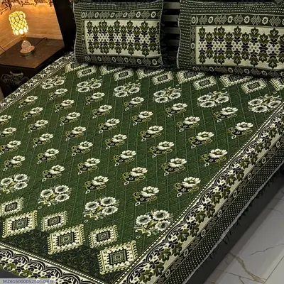 3 Pcs Multani Gultex Printed Double Bedsheet