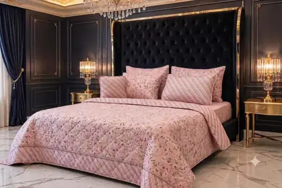 Stylist 7 Pcs Cotton Salonica Printed Comforter Set