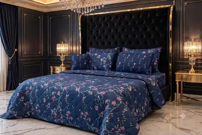 Stylist 7 Pcs Cotton Salonica Printed Comforter Set