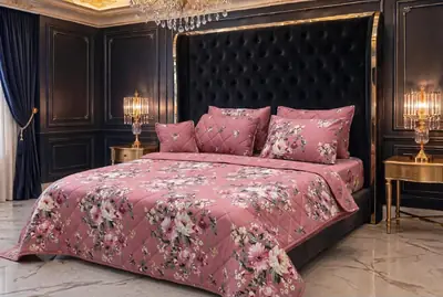 Stylist 7 Pcs Cotton Salonica Printed Comforter Set