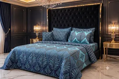 Stylist 7 Pcs Cotton Salonica Printed Comforter Set