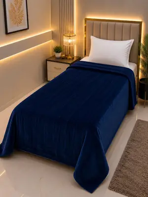 Fleece Plain Single Bed Blanket
