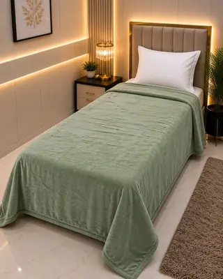 Fleece Plain Single Bed Blanket