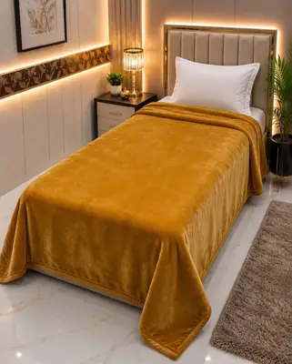 Fleece Plain Single Bed Blanket