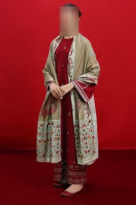 3 Pcs Women's Unstitched Embroidered Suit thumbnail 2