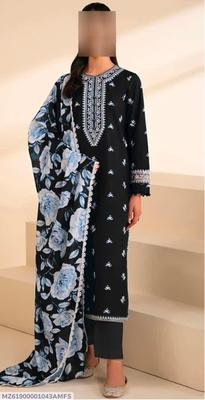 3 Pcs Women's Unstitched Embroidered Suit thumbnail 5