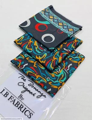 3 Pcs Women's Unstitched Digital Print Suit thumbnail 3