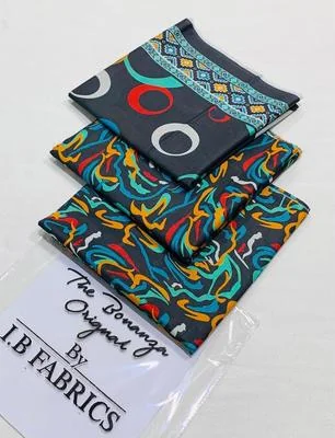 3 Pcs Women's Unstitched Digital Print Suit