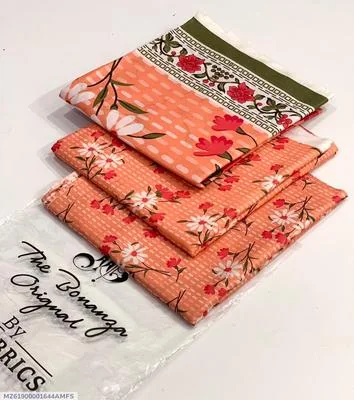 3 Pcs Women's Unstitched Digital Print Suit thumbnail 3