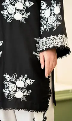 3 Pcs Women's Unstitched Embroidered Suit thumbnail 4