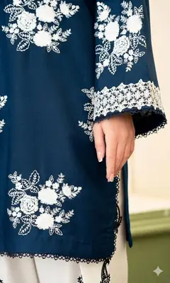 3 Pcs Women's Unstitched Embroidered Suit thumbnail 4