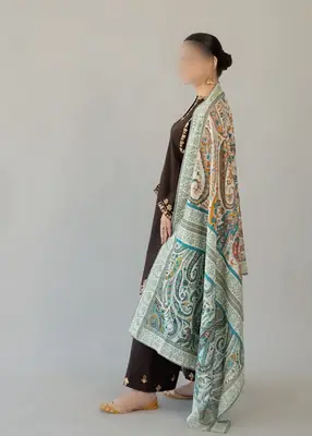 3 Pcs Women's Unstitched Embroidered Suit thumbnail 3