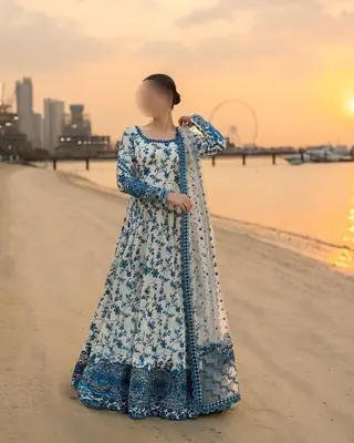 3 Pcs Women's Unstitched Digital Print Suit