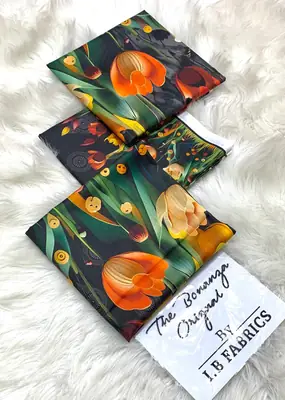 3 Pcs Women's Unstitched Digital Print Suit thumbnail 2