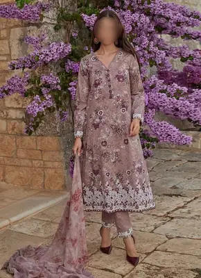 3 Pcs Women's Unstitched Digital Print Suit