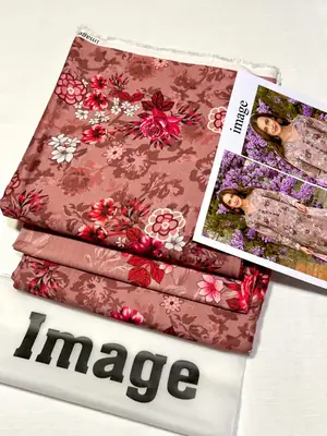 3 Pcs Women's Unstitched Digital Print Suit thumbnail 2