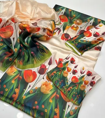 3 Pcs Women's Unstitched Printed Suit thumbnail 2