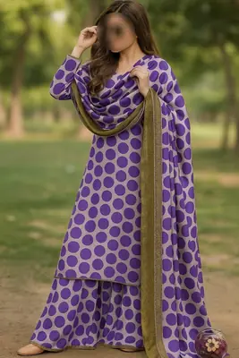 3 Pcs Women's Unstitched Printed Suit