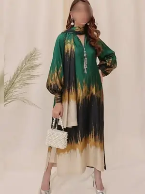 3 Pcs Women's Unstitched Printed Suit