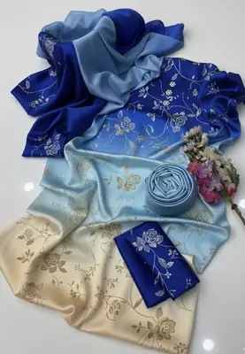 3 Pcs Women's Unstitched Printed Suit thumbnail 2