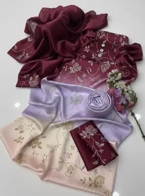 3 Pcs Women's Unstitched Printed Suit thumbnail 2