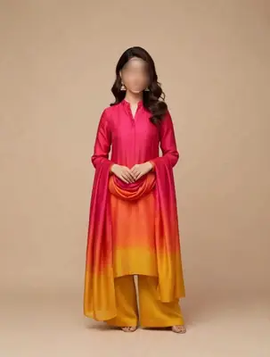 3 Pcs Women's Unstitched Printed Suit