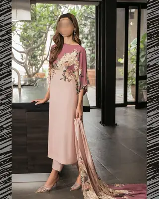3 Pcs Women's Unstitched Printed Suit