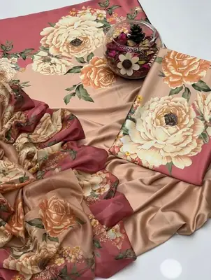 3 Pcs Women's Unstitched Printed Suit thumbnail 2
