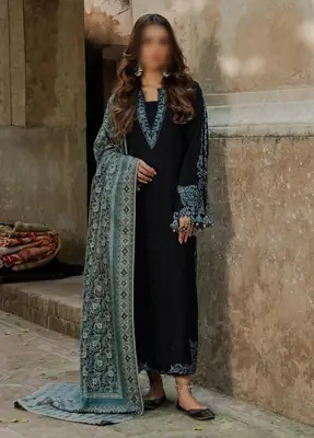 3 Pcs Women's Unstitched Embroidered Suit