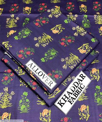 2 Pcs Women's Unstitched Khaddar Digital Print Suit thumbnail 3