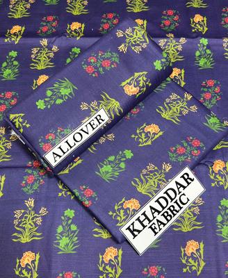 2 Pcs Women's Unstitched Khaddar Digital Print Suit thumbnail 2