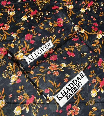 2 Pcs Women's Unstitched Khaddar Digital Print Suit