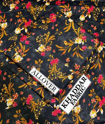2 Pcs Women's Unstitched Khaddar Digital Print Suit thumbnail 2