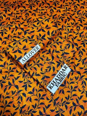 2 Pcs Women's Unstitched Khaddar Digital Print Suit