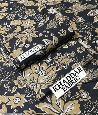 2 Pcs Women's Unstitched Digital Print Suit thumbnail 3
