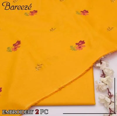 2 Pcs Women's Unstitched Embroidered Suit