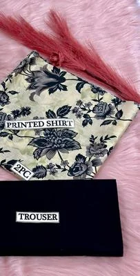 2 Pcs Women's Unstitched Digital Print Suit thumbnail 2