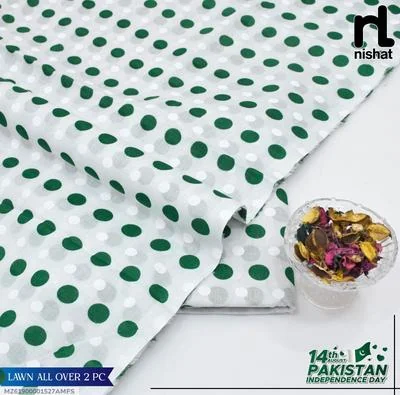 2 Pcs Women's Unstitched Digital Print Suit thumbnail 3