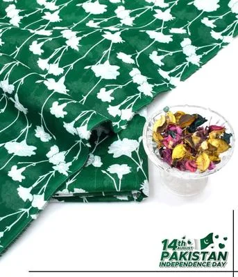 2 Pcs Women's Unstitched Digital Print Suit thumbnail 2