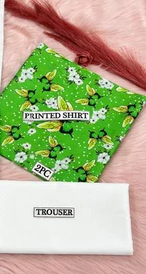 2 Pcs Women's Unstitched Digital Print Suit thumbnail 2