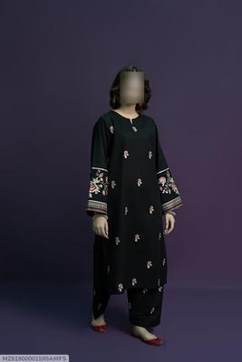 2 Pcs Women's Unstitched Embroidered Suit thumbnail 6