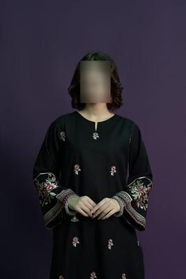 2 Pcs Women's Unstitched Embroidered Suit thumbnail 3