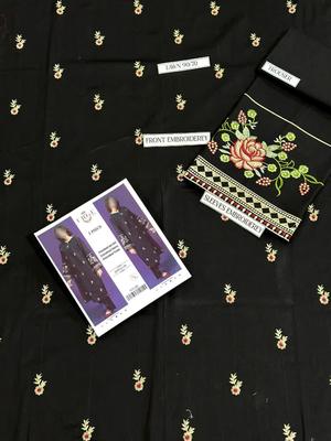2 Pcs Women's Unstitched Embroidered Suit thumbnail 4