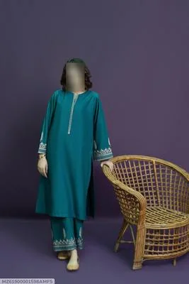 2 Pcs Women's Unstitched Embroidered Suit thumbnail 6