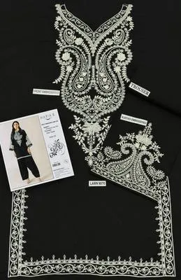 2 Pcs Women's Unstitched Embroidered Suit thumbnail 2